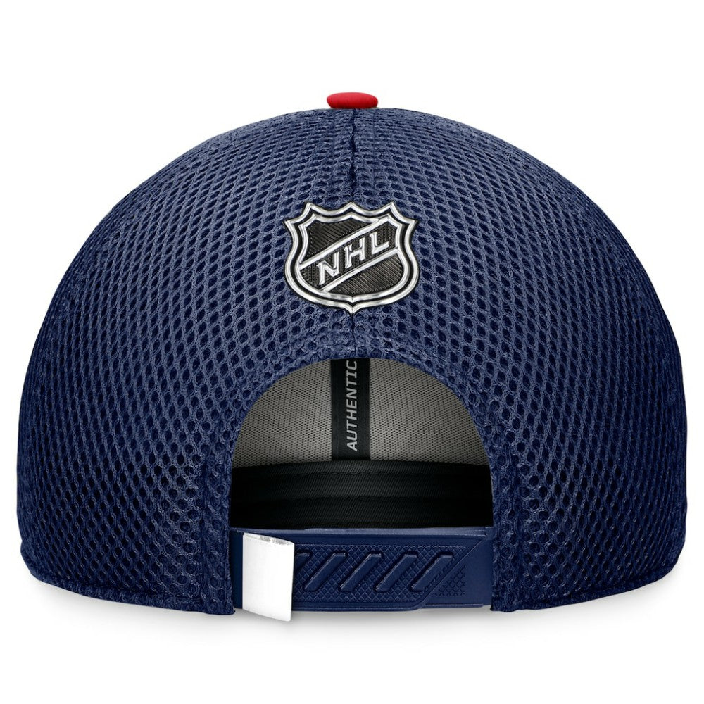 NHL Washington Capitals Fanatics 2024 NHL Draft On Stage Trucker Adjustable Hat - Navy
