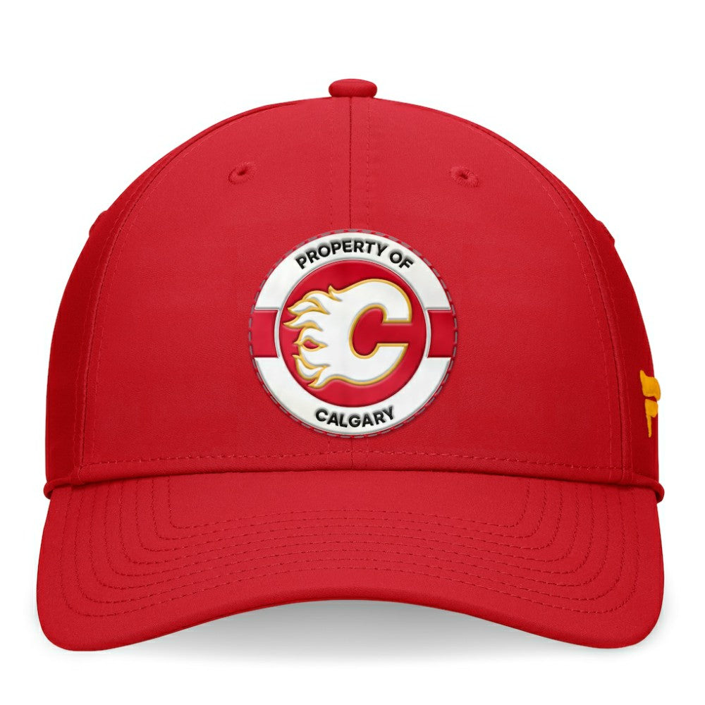 NHL Calgary Flames Fanatics Authentic Pro Training Camp Flex Hat - Red
