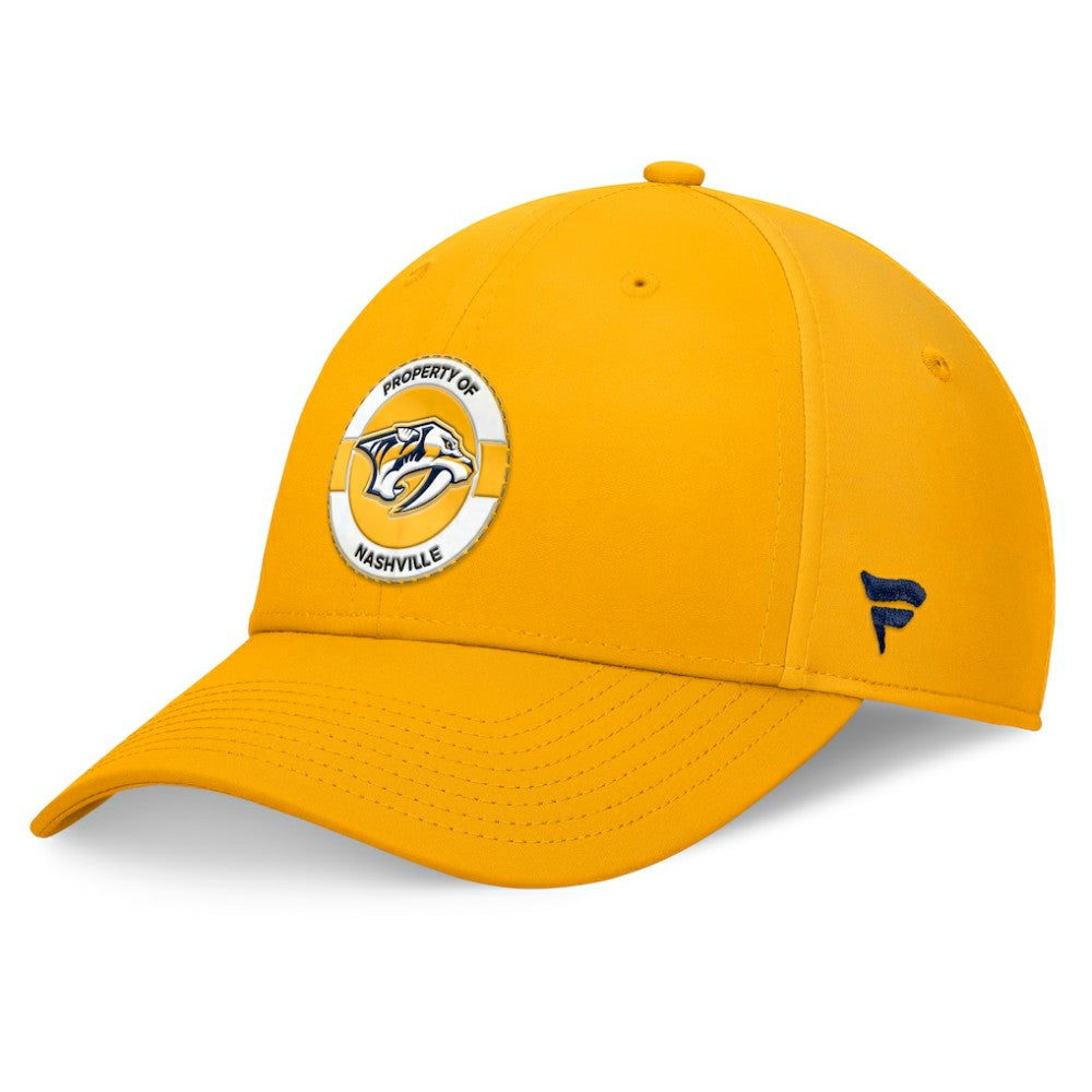 NHL Nashville Predators Fanatics Authentic Pro Training Camp Flex Hat - Gold
