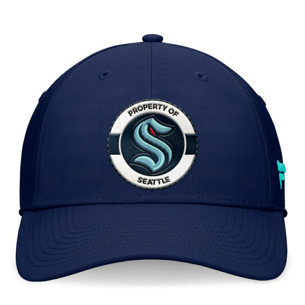 NHL Seattle Kraken Fanatics Authentic Pro Training Camp Flex Hat - Deep Sea Blue