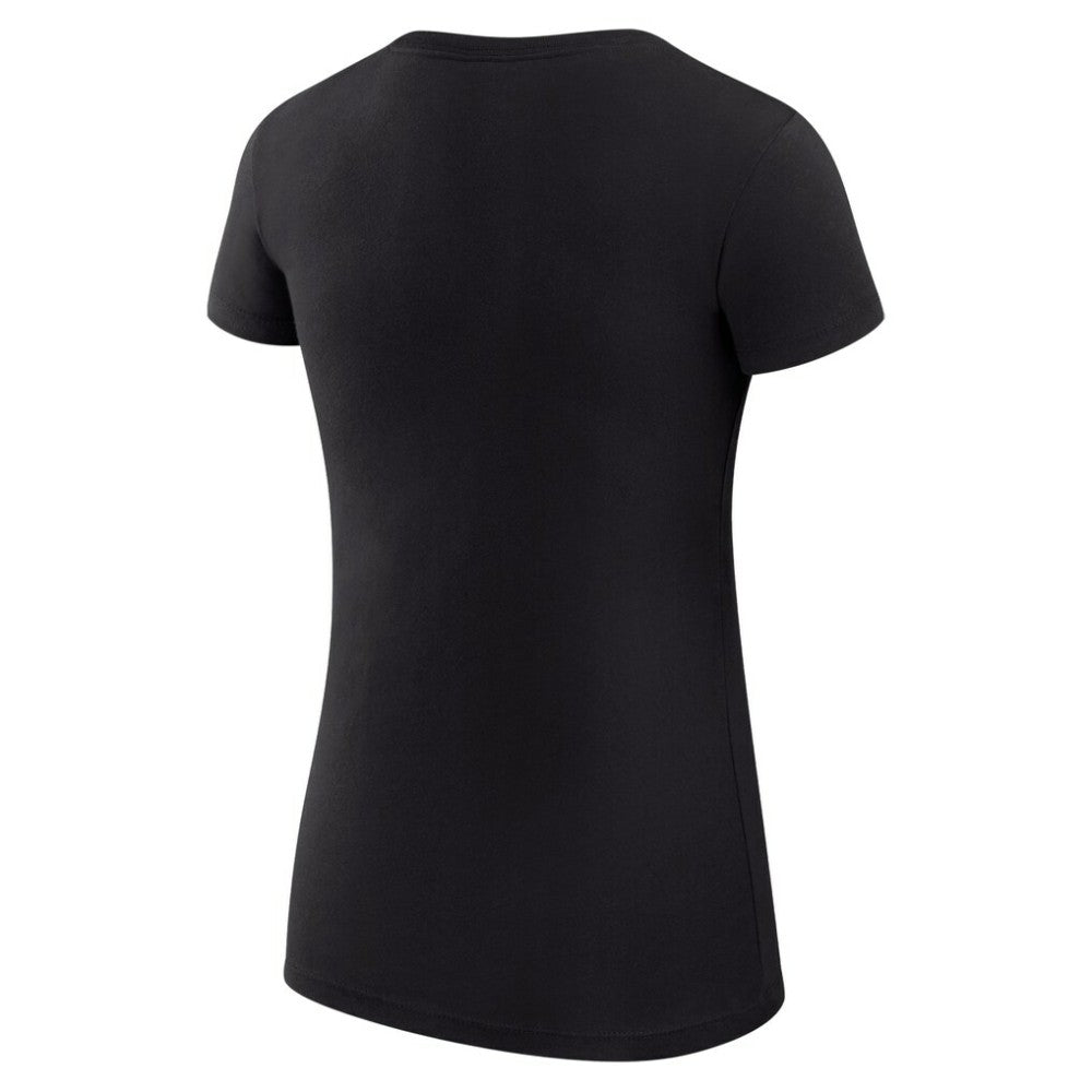 NHL New Jersey Devils G-III 4Her by Carl Banks Women's Super-Slim Fit Lightweight Filigree Logo T-Shirt – Black
