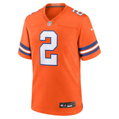 Patrick Surtain II Denver Broncos Mile High Collection 1977 Throwback Player Game Jersey Orange