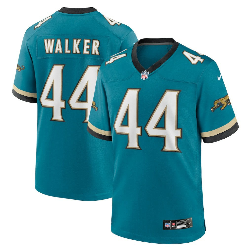 Travon Walker Jacksonville Jaguars Prowler Throwback Player Game Jersey Teal