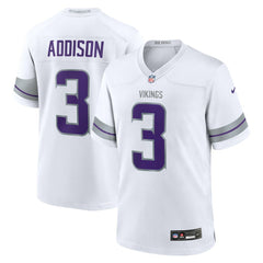 NFL Jordan Addison Minnesota Vikings Alternate Game Player Jersey - White
