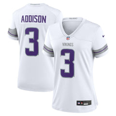 NFL Jordan Addison Minnesota Vikings Women's Alternate Game Player Jersey - White