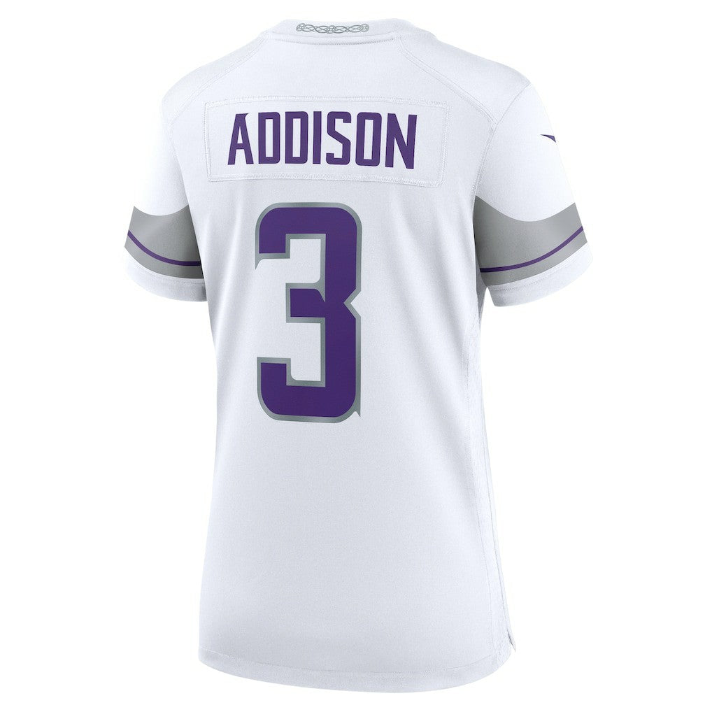 NFL Jordan Addison Minnesota Vikings Women's Alternate Game Player Jersey - White