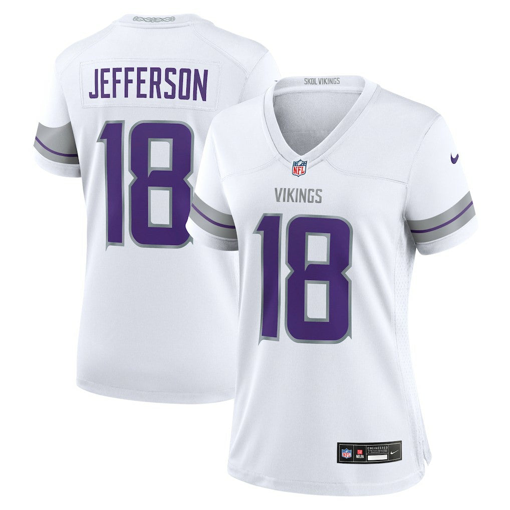 NFL Justin Jefferson Minnesota Vikings Women's Alternate Game Player Jersey - White