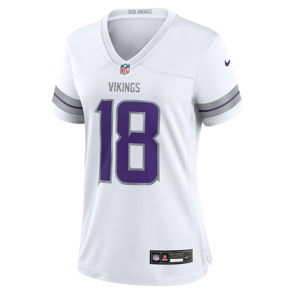 NFL Justin Jefferson Minnesota Vikings Women's Alternate Game Player Jersey - White