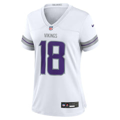 NFL Justin Jefferson Minnesota Vikings Women's Alternate Game Player Jersey - White