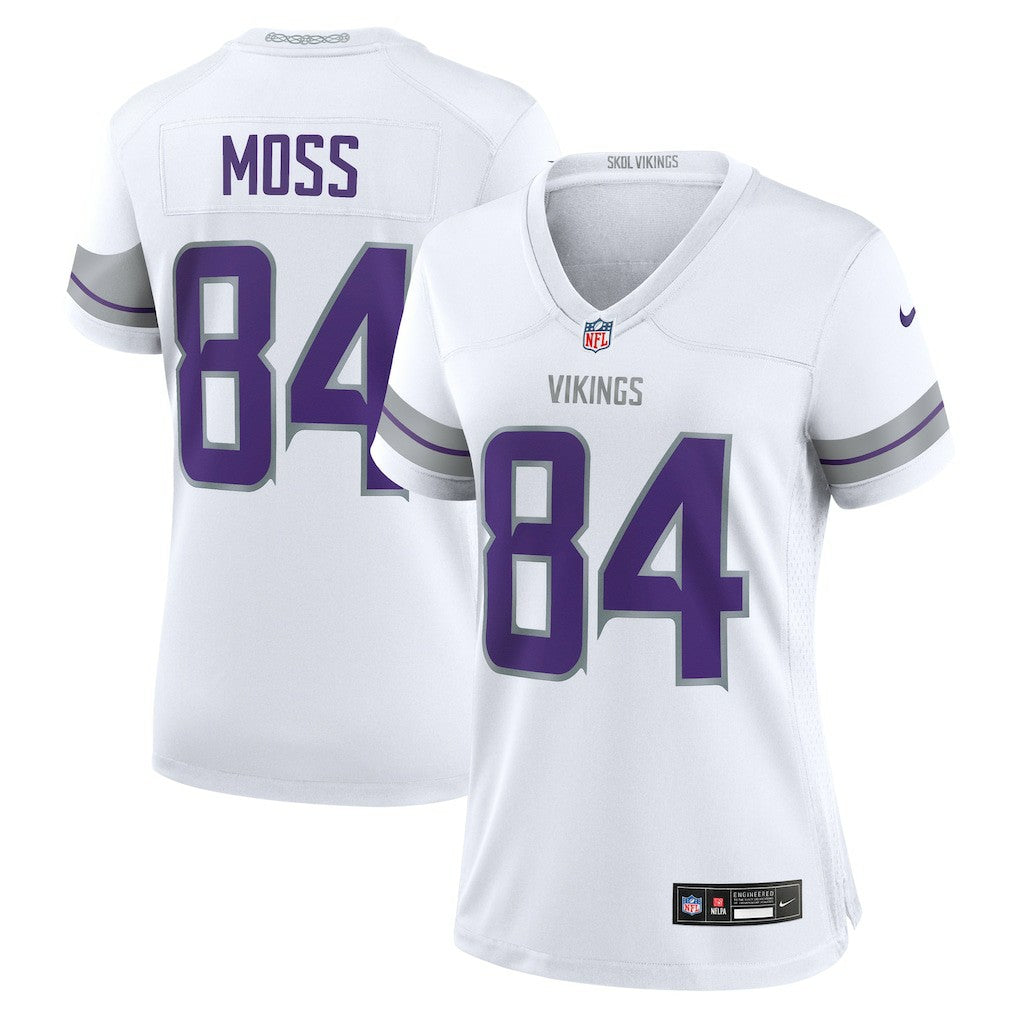 NFL Randy Moss Minnesota Vikings Women's Alternate Retired Player Game Jersey - White