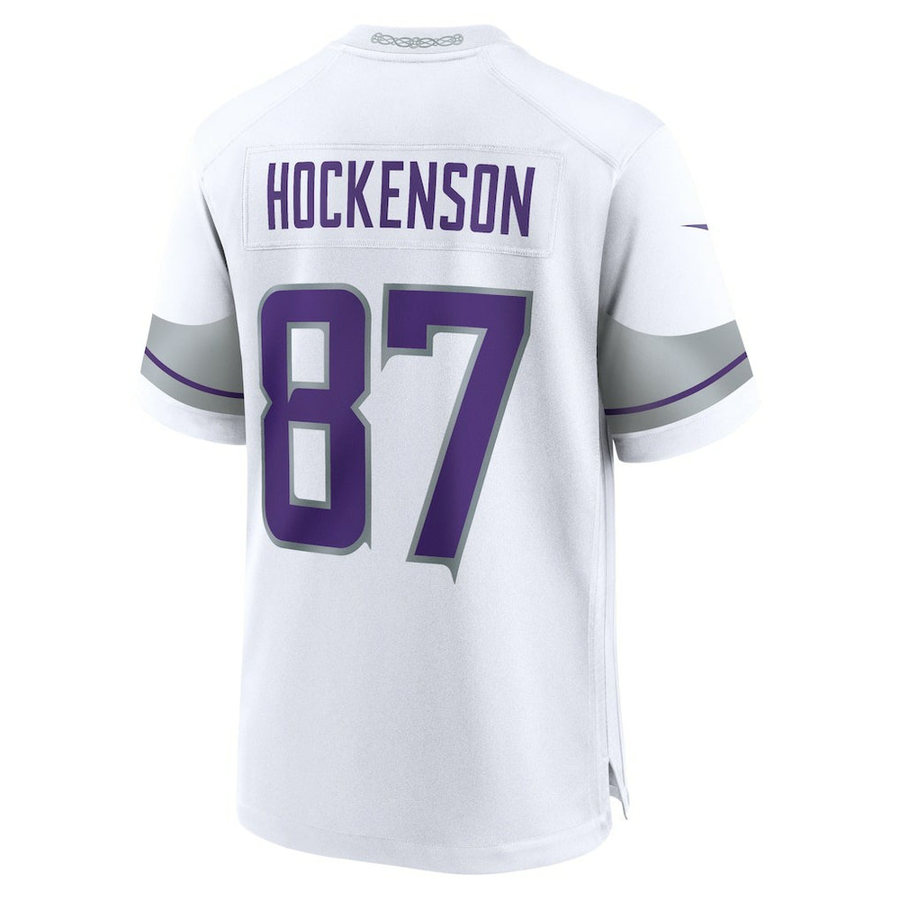 NFL T.J. Hockenson Minnesota Vikings Alternate Game Player Jersey - White