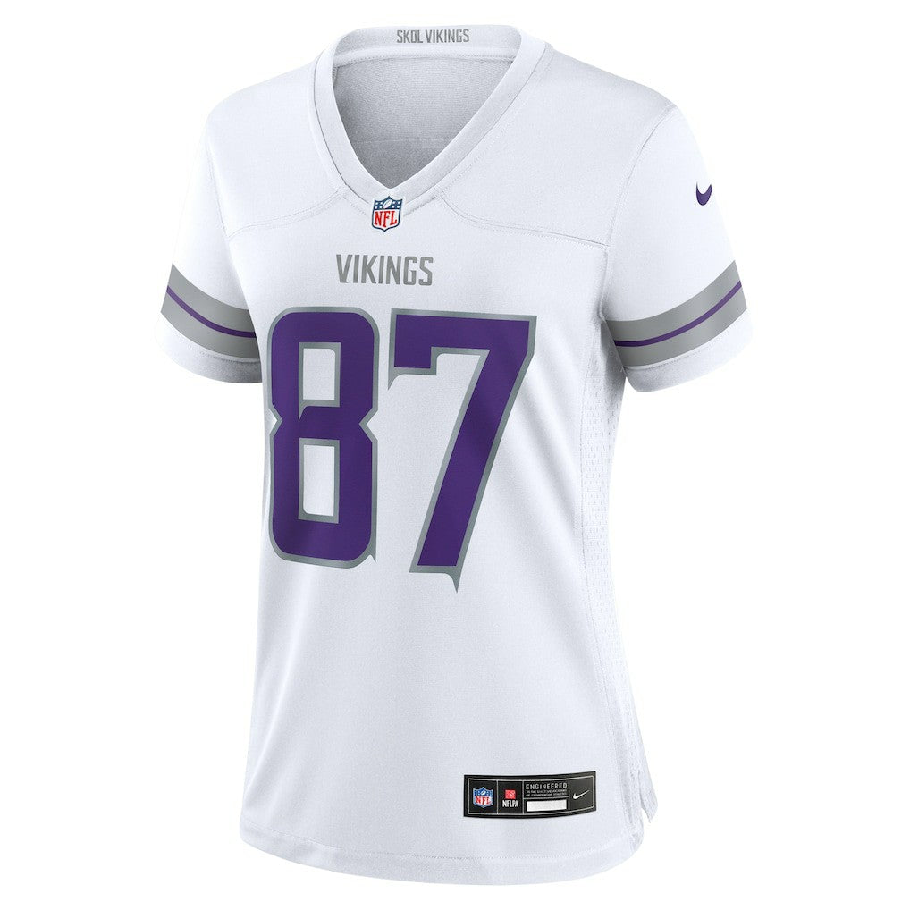 NFL T.J. Hockenson Minnesota Vikings Women's Alternate Game Player Jersey - White