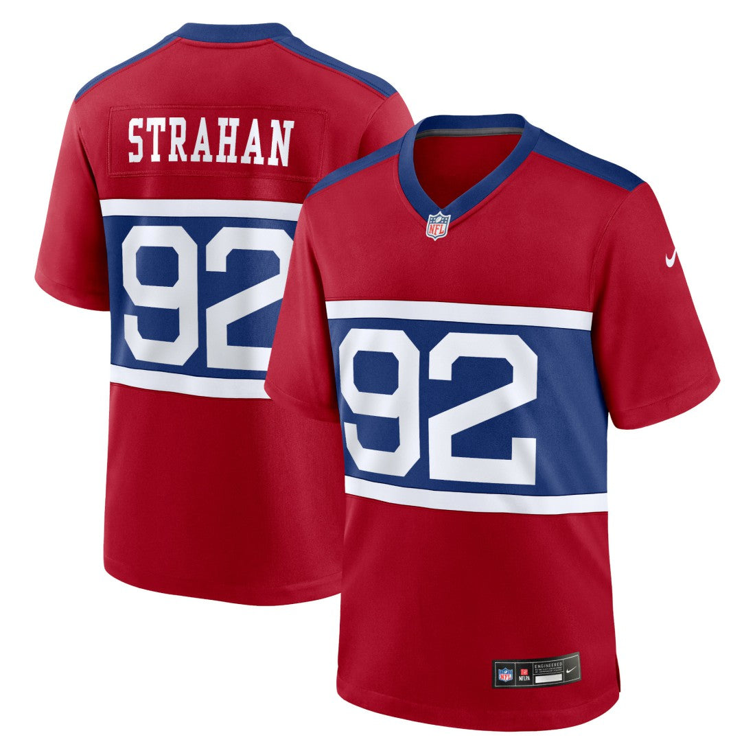 Michael Strahan New York Giants Alternate Retired Player Game Jersey Century Red