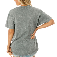 Cincinnati Bengals Gameday Couture Women's Tackle Titan Boyfriend Washed T-Shirt Gray