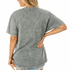 Tampa Bay Buccaneers Gameday Couture Women's Tackle Titan Boyfriend Washed T-Shirt Gray