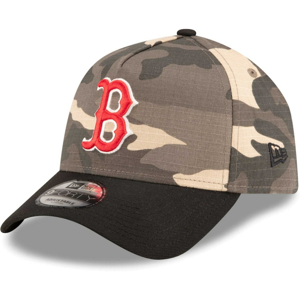 Boston Red Sox New Era Camo Crown A-Frame 9FORTY Adjustable Hat Hats