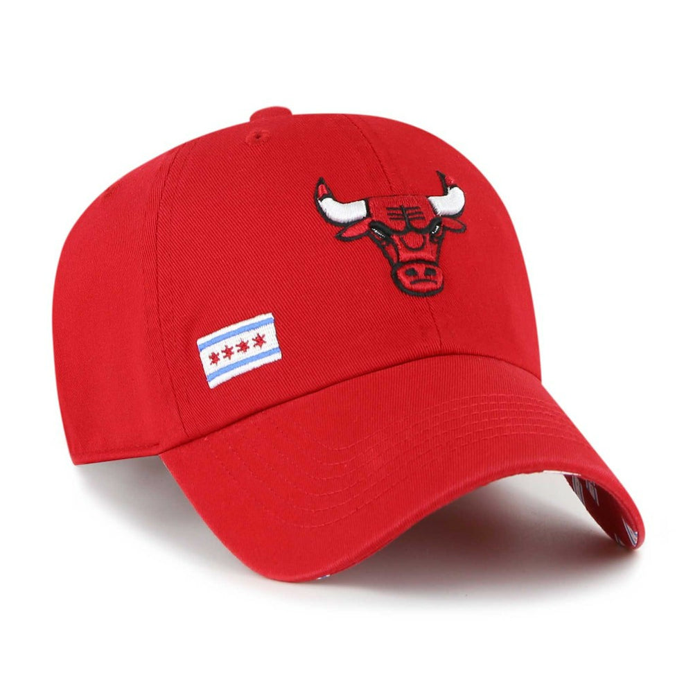 Chicago Bulls '47 Women's Confetti Undervisor Clean Up Adjustable Hat Red