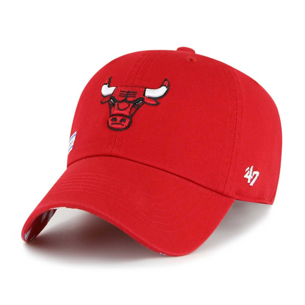 Chicago Bulls '47 Women's Confetti Undervisor Clean Up Adjustable Hat Red