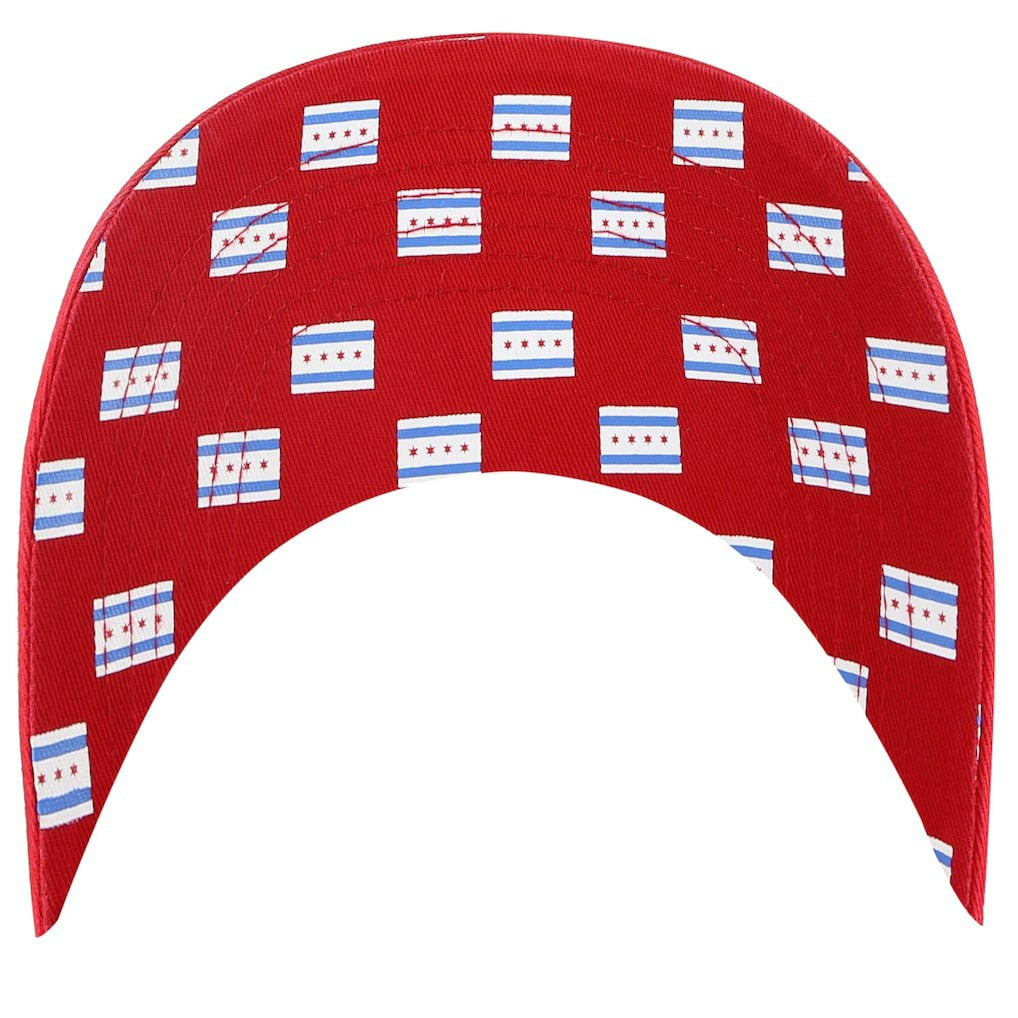 Chicago Bulls '47 Women's Confetti Undervisor Clean Up Adjustable Hat Red
