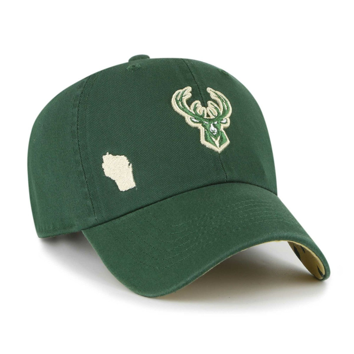 Milwaukee Bucks '47 Women's Confetti Undervisor Clean Up Adjustable Hat Hunter Green