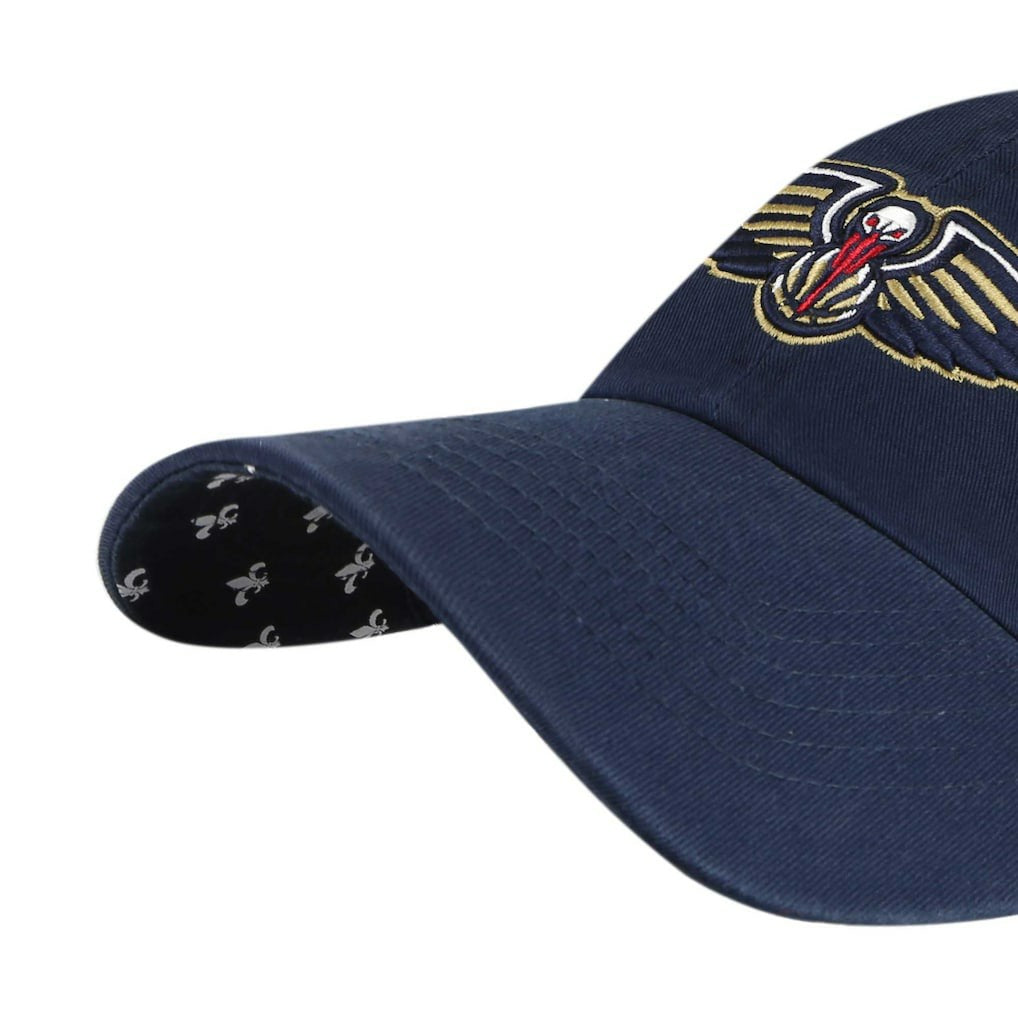New Orleans Pelicans '47 Women's Confetti Undervisor Clean Up Adjustable Hat Navy