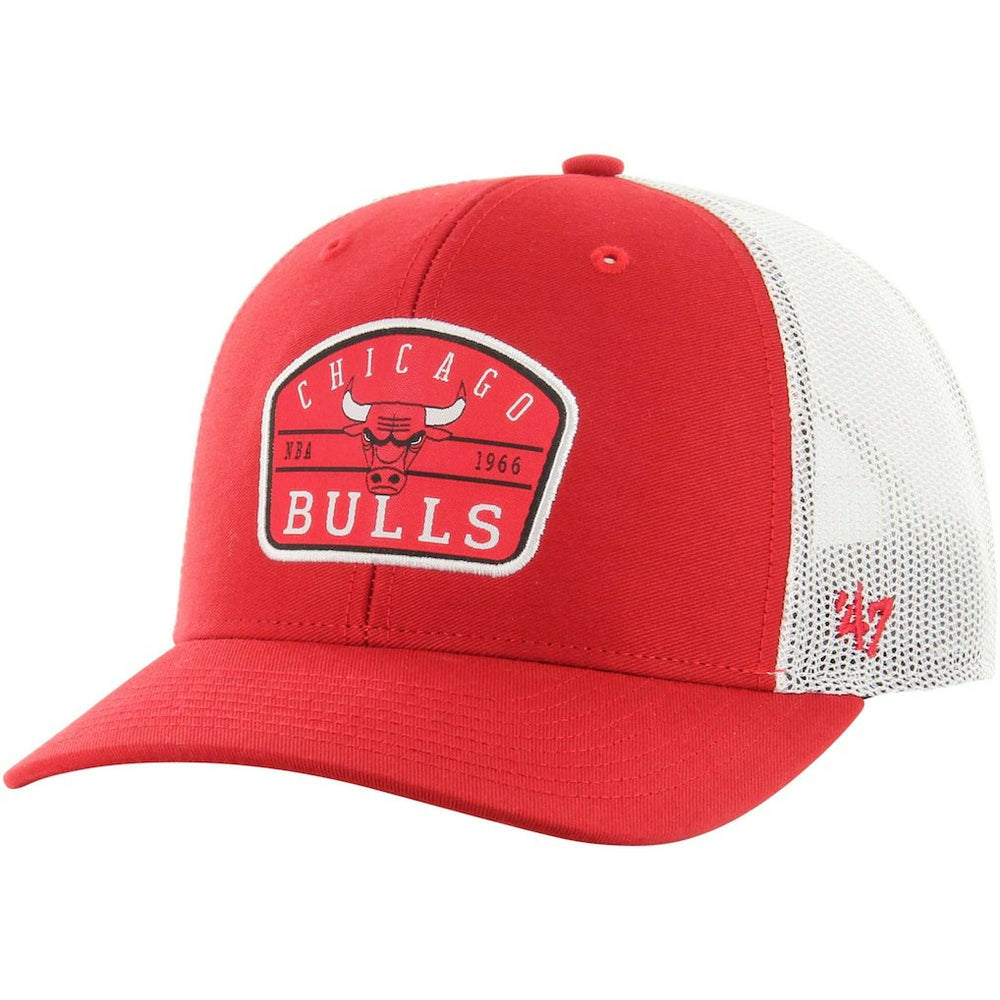 Chicago Bulls '47 Semi Patch Trucker Adjustable Hat Red