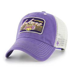 Los Angeles Lakers '47 Five Point Patch Clean Up Adjustable Hat Purple
