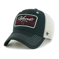 Miami Heat '47 Five Point Patch Clean Up Adjustable Hat Black