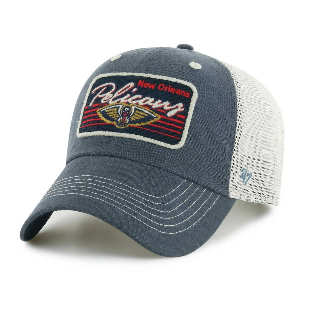 New Orleans Pelicans '47 Five Point Patch Clean Up Adjustable Hat Navy