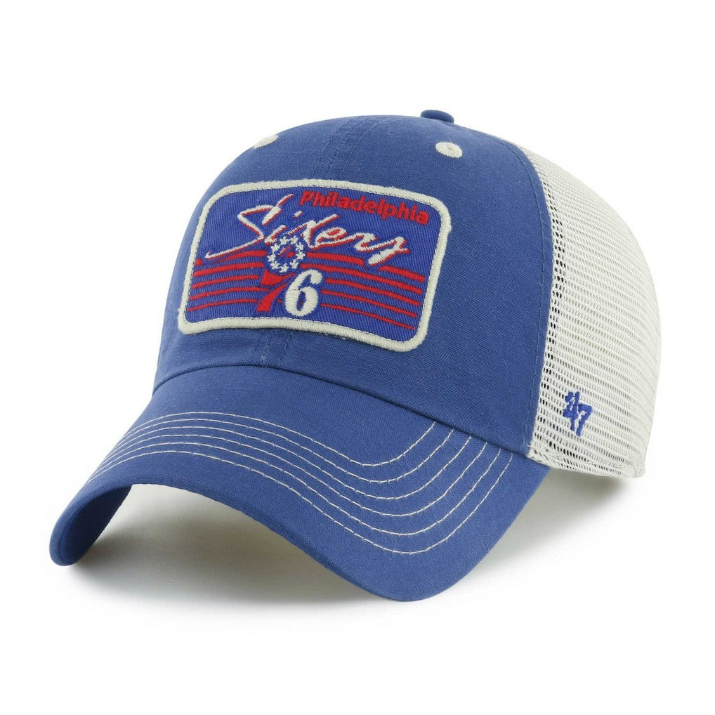 Philadelphia 76ers '47 Five Point Patch Clean Up Adjustable Hat Royal