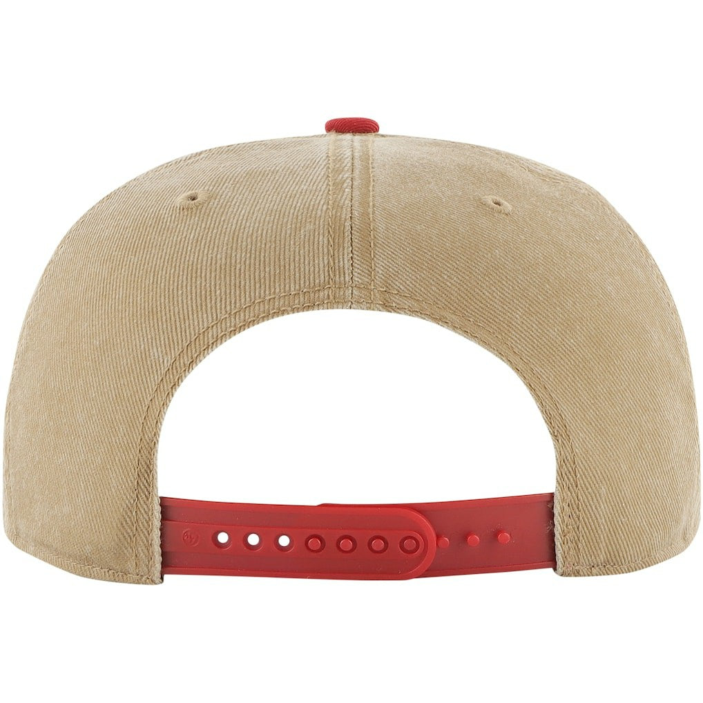 Chicago Bulls '47 Chilmark Captain Snapback Khaki/Red