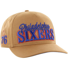 Philadelphia 76ers '47 Barnes Hitch Adjustable Hat Tan