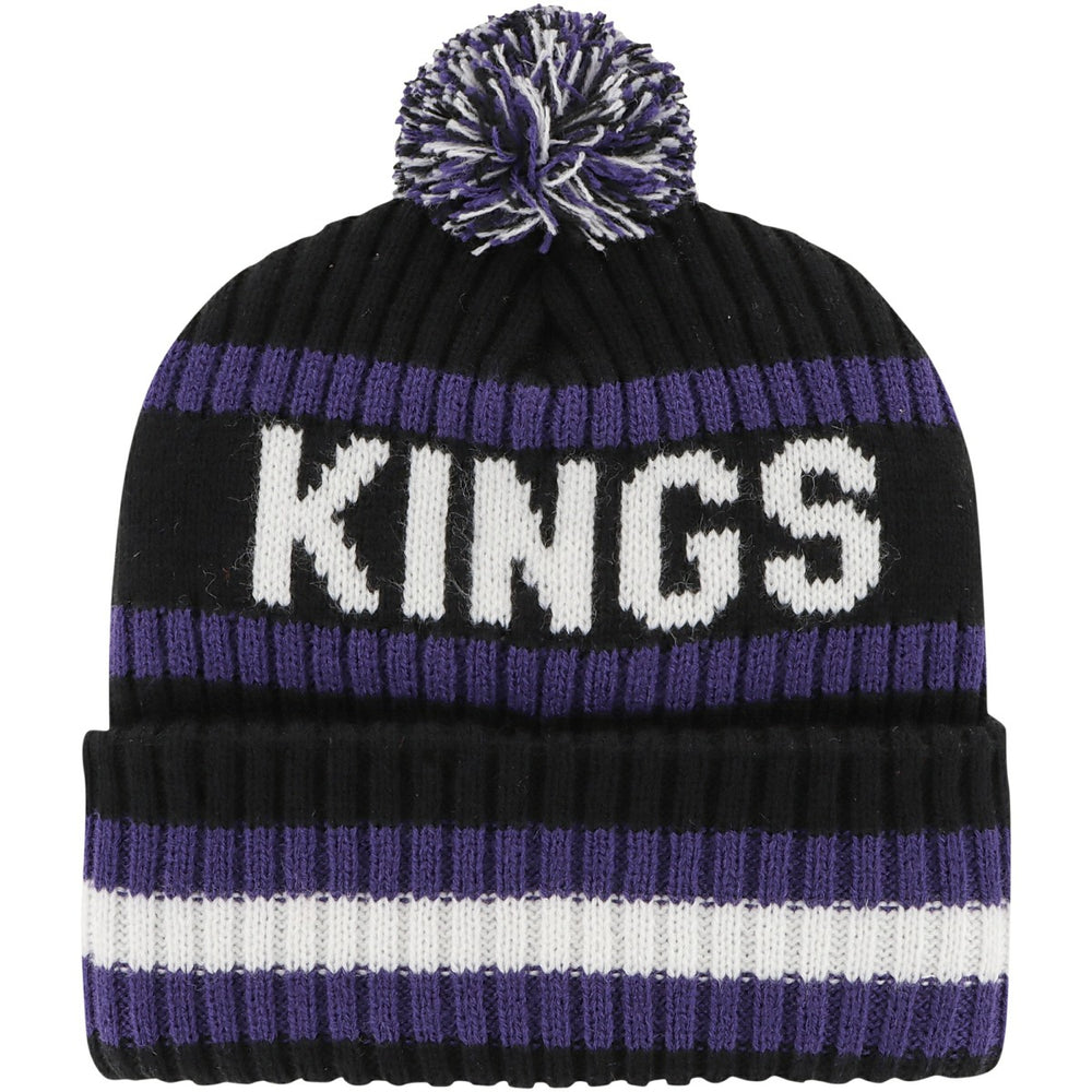 Sacramento Kings '47 Bering Cuffed Knit Hat with Pom Black