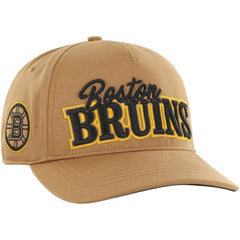 NHL Boston Bruins '47 Barnes Hitch Adjustable Hat - Tan