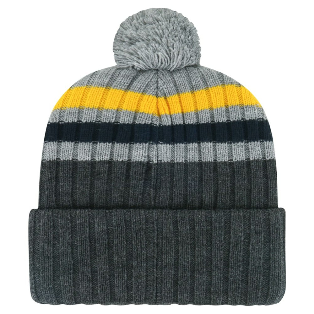 NHL Nashville Predators '47 Stack Patch Cuffed Knit Hat with Pom - Gray