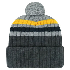 NHL Nashville Predators '47 Stack Patch Cuffed Knit Hat with Pom - Gray