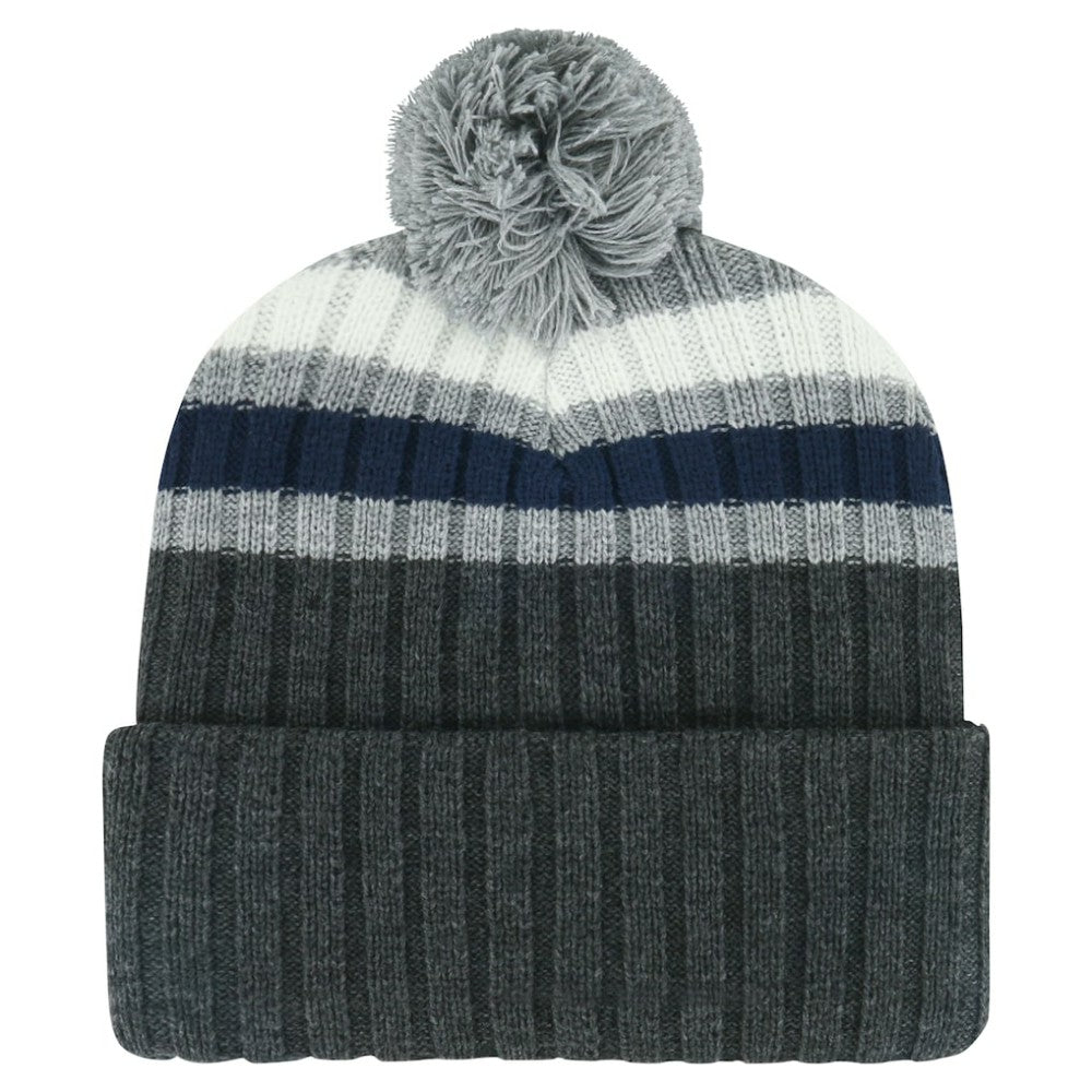 NHL Toronto Maple Leafs '47 Stack Patch Cuffed Knit Hat with Pom - Gray