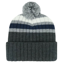 NHL Toronto Maple Leafs '47 Stack Patch Cuffed Knit Hat with Pom - Gray