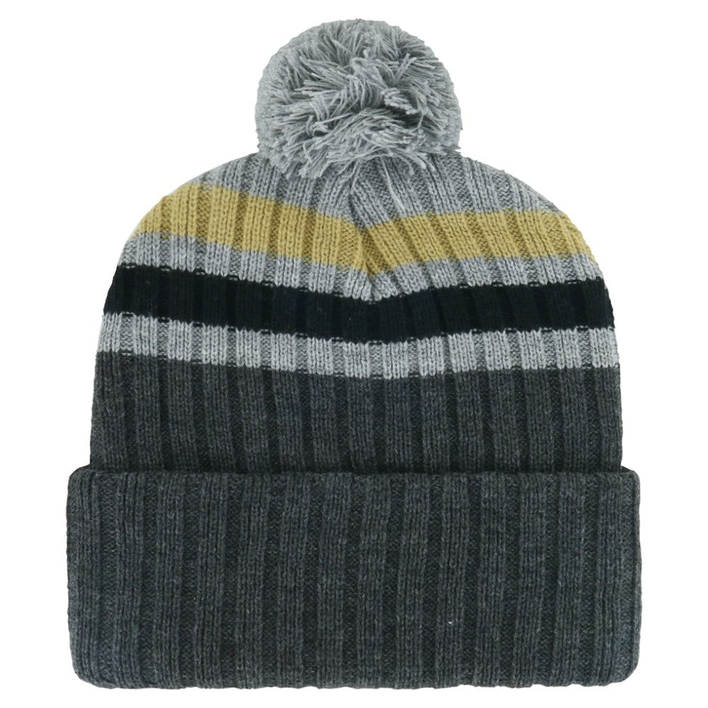 NHL Vegas Golden Knights '47 Stack Patch Cuffed Knit Hat with Pom - Gray