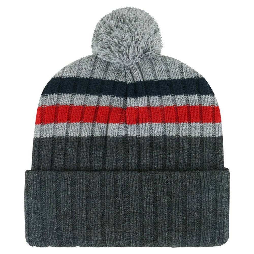 NHL Washington Capitals '47 Stack Patch Cuffed Knit Hat with Pom - Gray