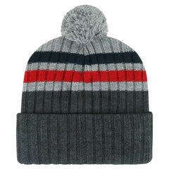 NHL Washington Capitals '47 Stack Patch Cuffed Knit Hat with Pom - Gray
