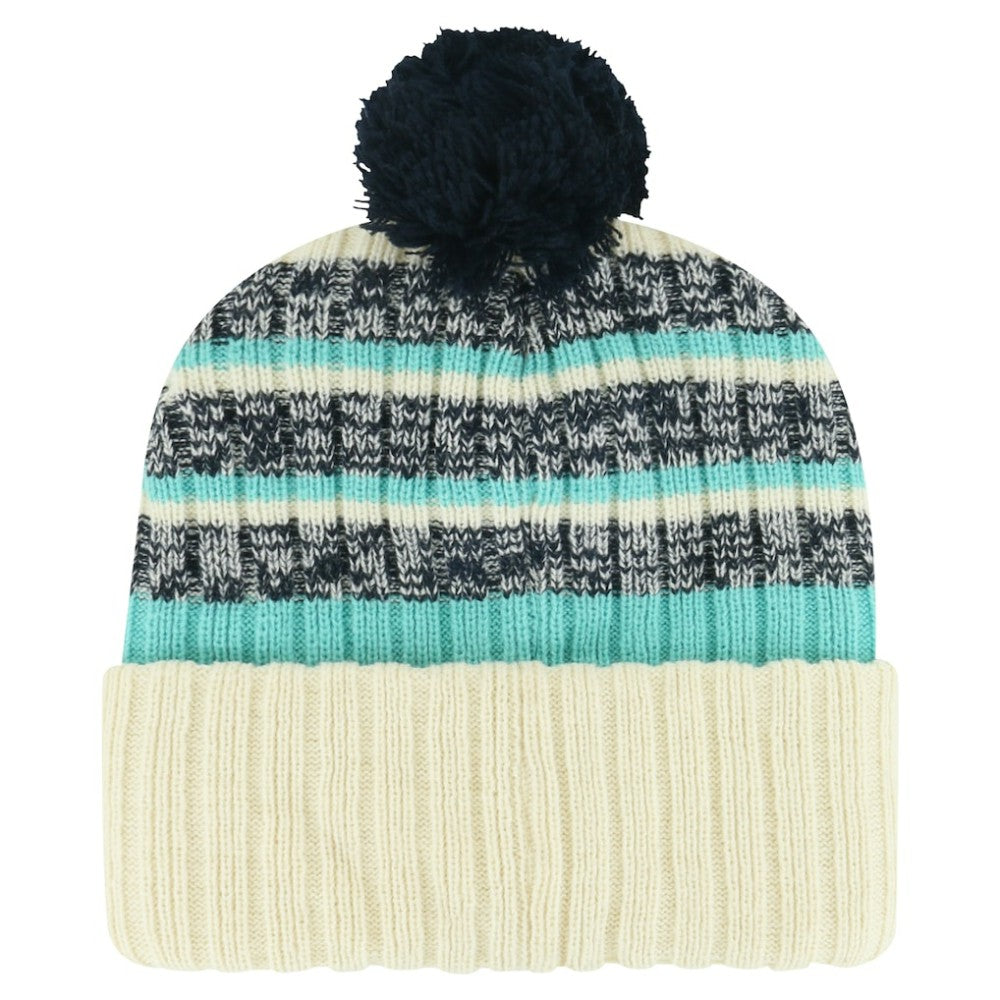 NHL Seattle Kraken '47 Tavern Cuffed Knit Hat with Pom - Cream