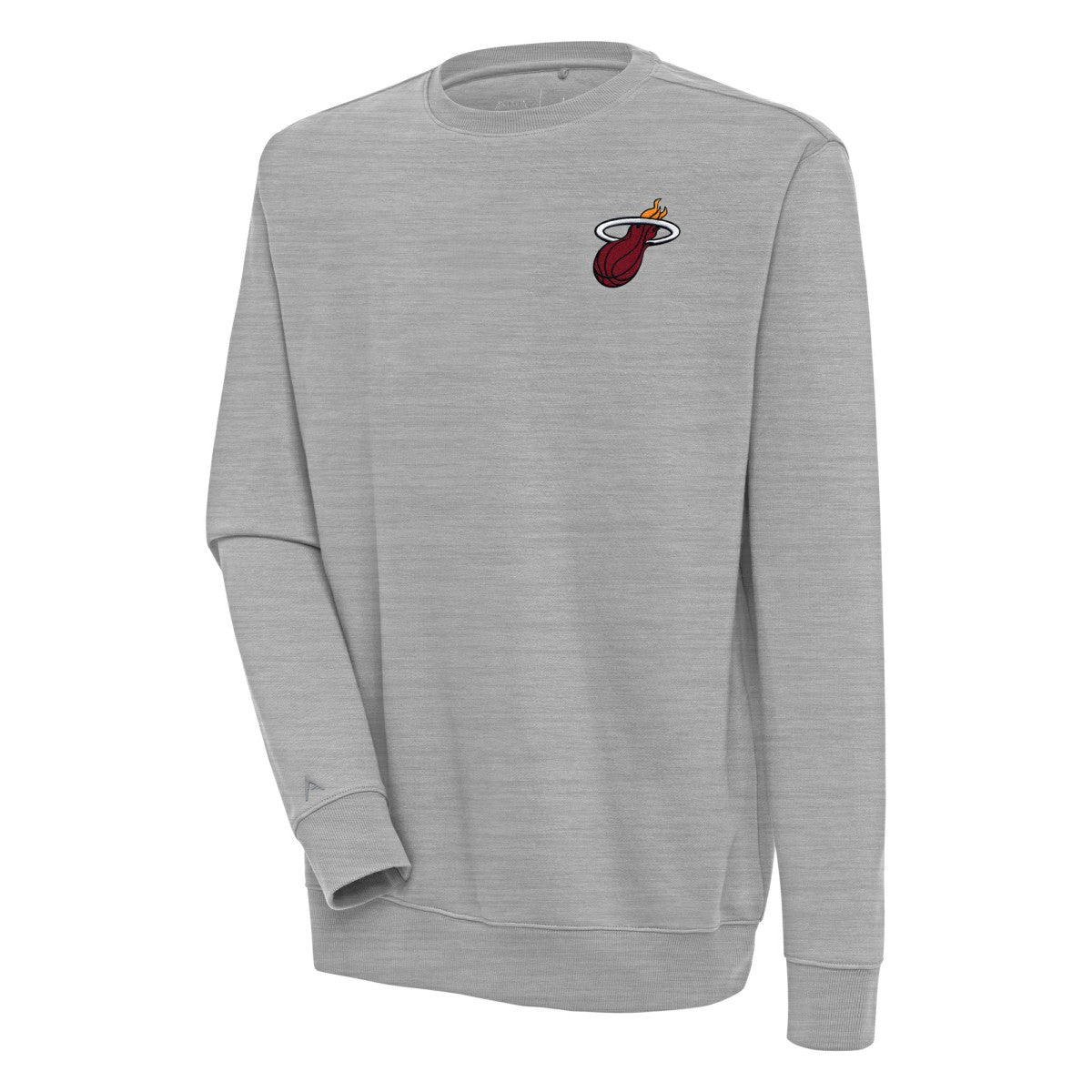 Miami Heat Antigua Victory Pullover Sweatshirt Heather Gray