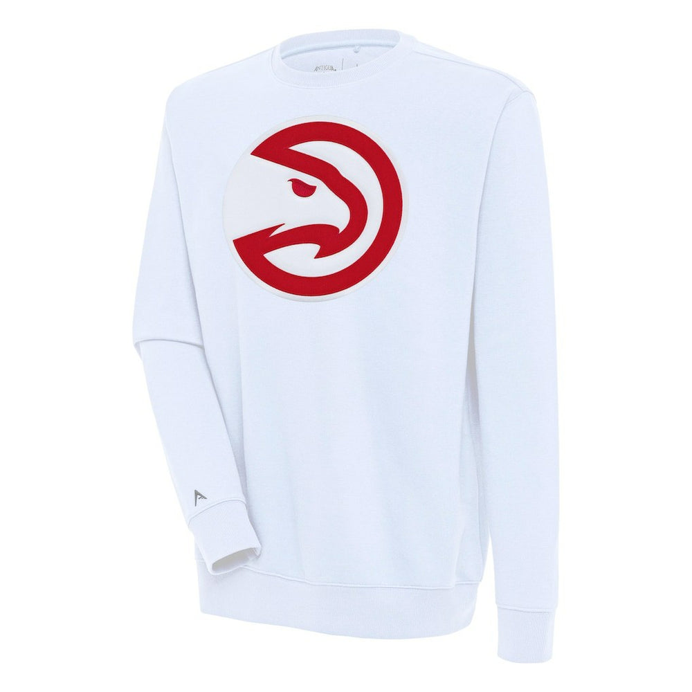 Atlanta Hawks Antigua Victory Pullover Sweatshirt White
