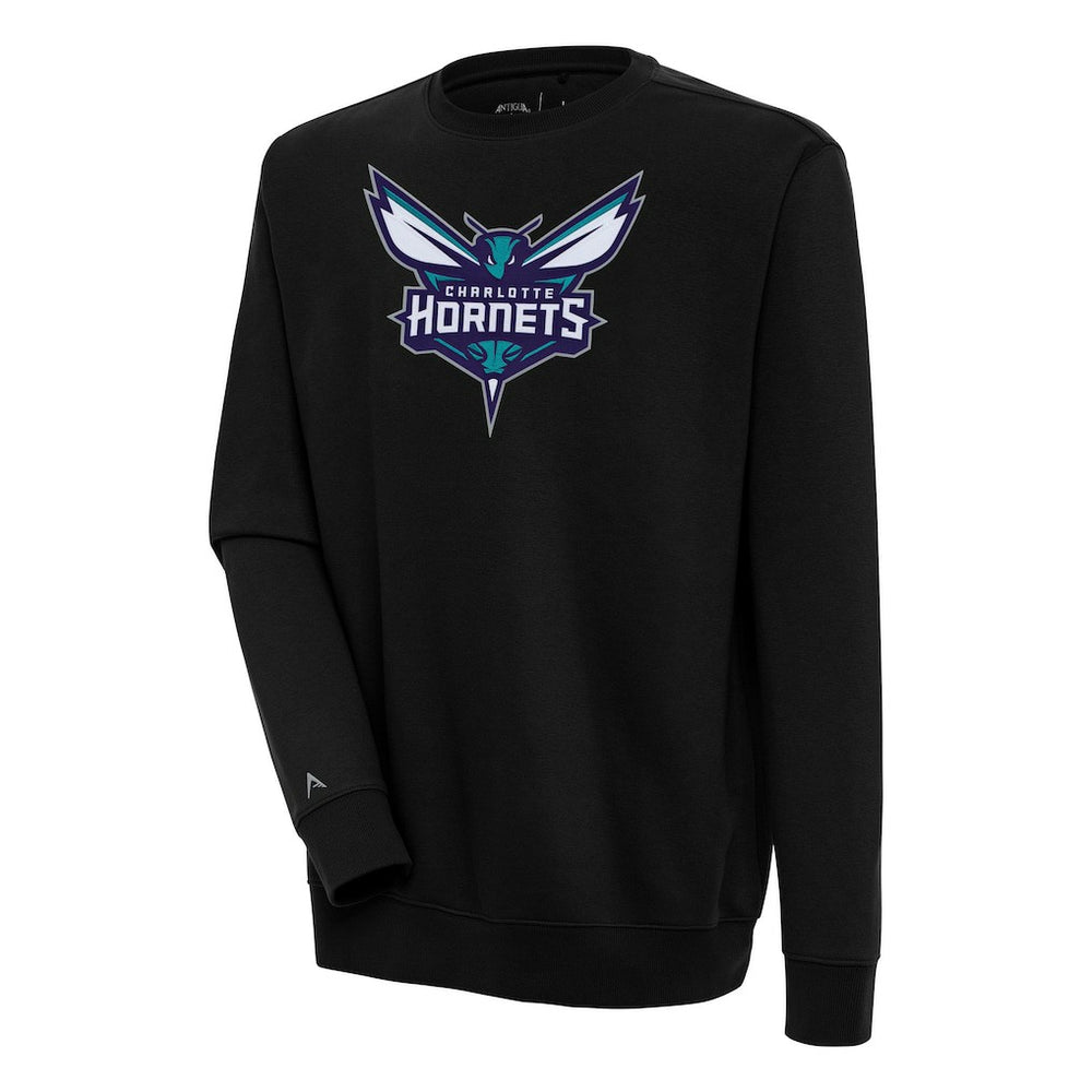 Charlotte Hornets Antigua Victory Pullover Sweatshirt Black