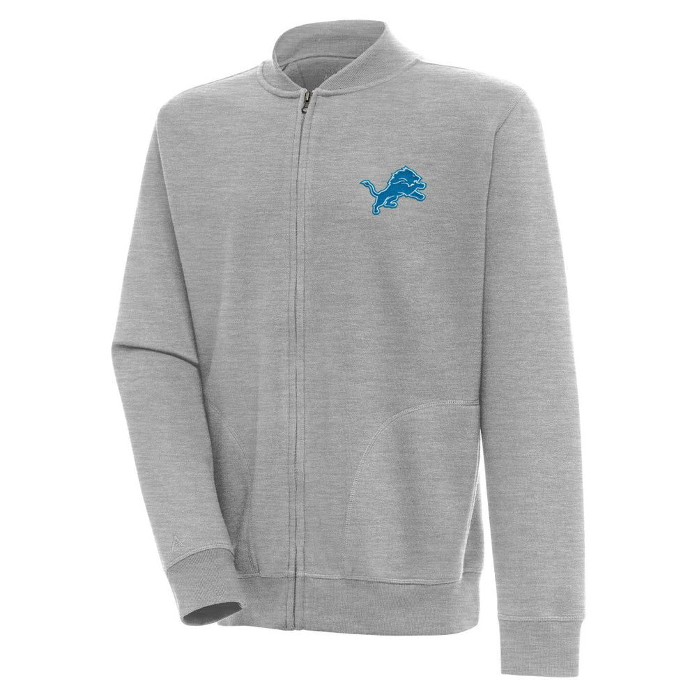 Detroit Lions Antigua Victory Full-Zip Jacket Heather Gray
