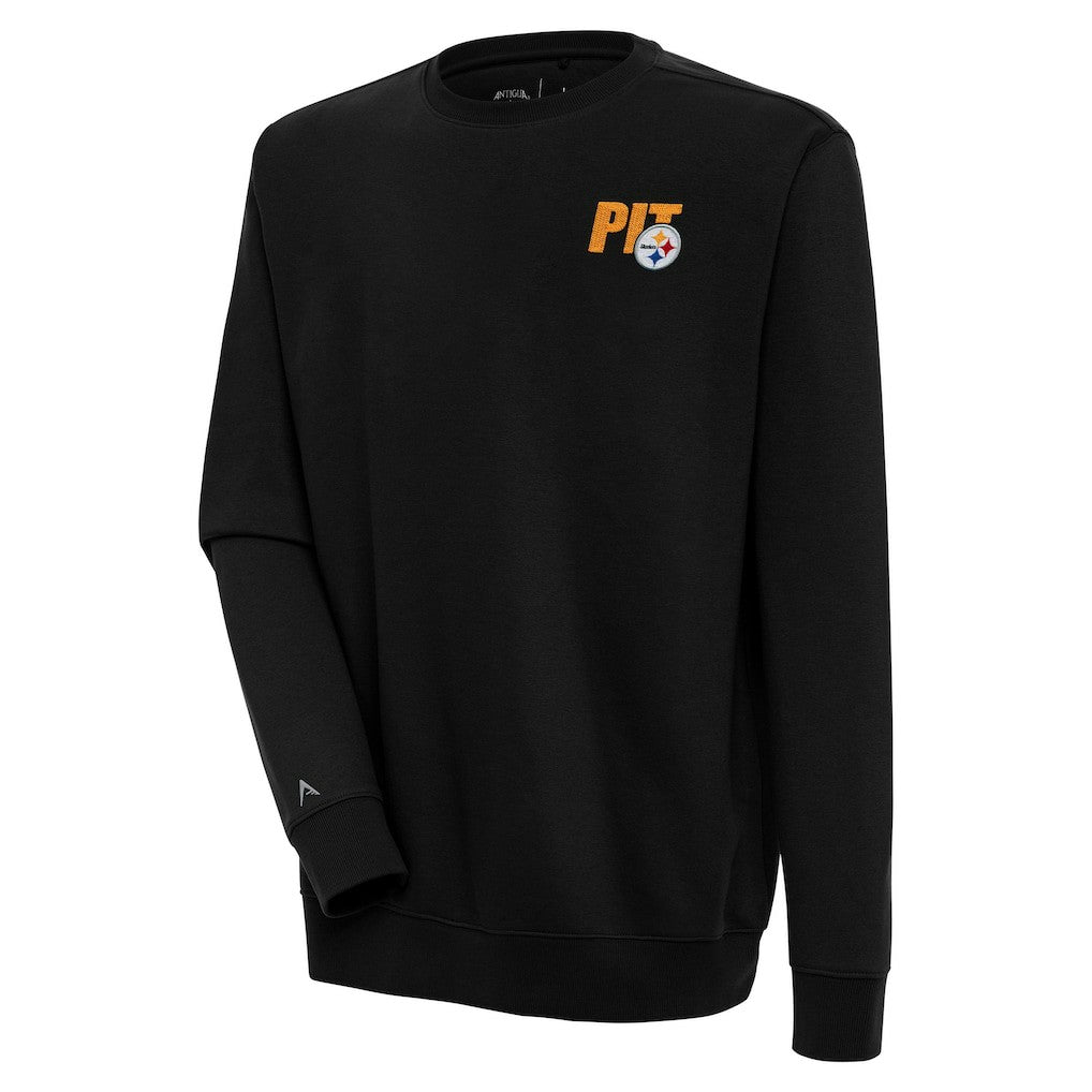 Pittsburgh Steelers Antigua Victory Pullover Sweatshirt Black