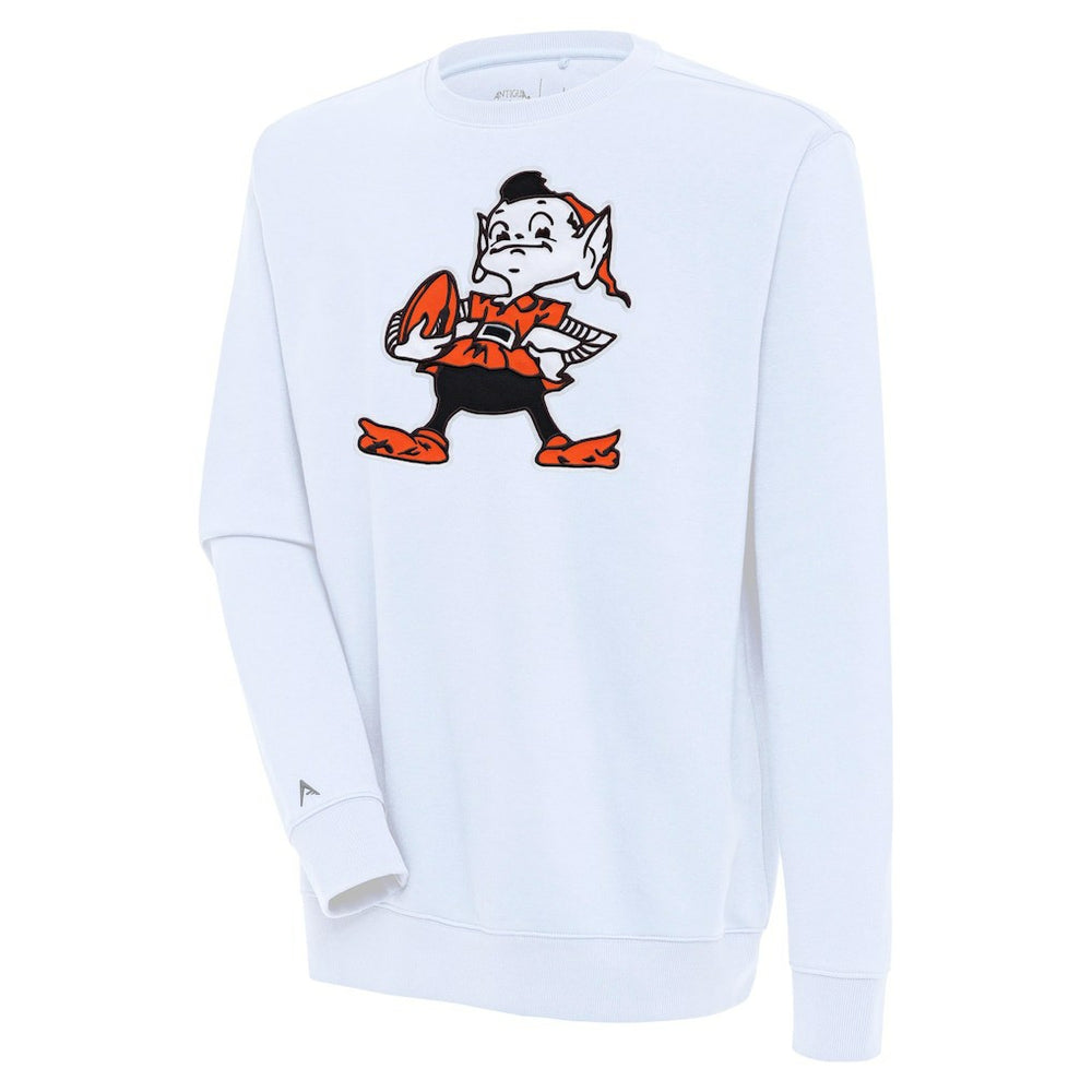 Cleveland Browns Antigua Victory Pullover Sweatshirt White