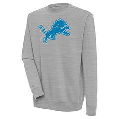 Detroit Lions Antigua Victory Pullover Sweatshirt Heather Gray