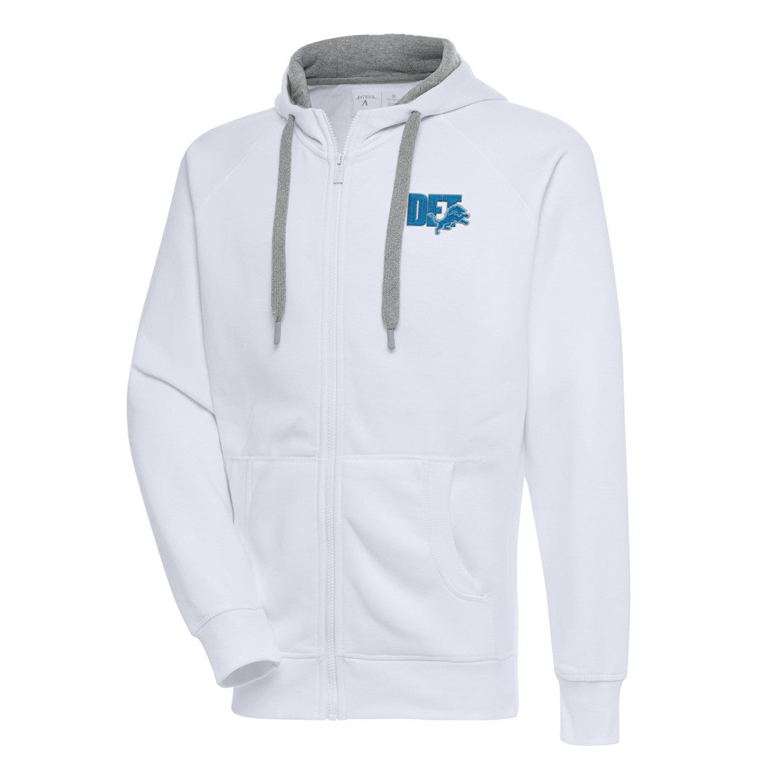 Detroit Lions Antigua Victory Full-Zip Hoodie White